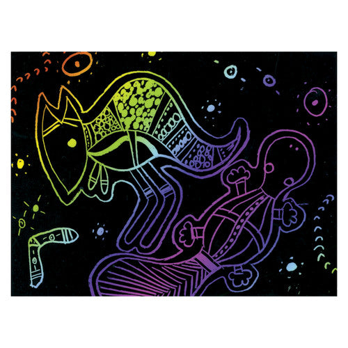Zart Scratch Rainbow Scraper Card A4 Pack of 12