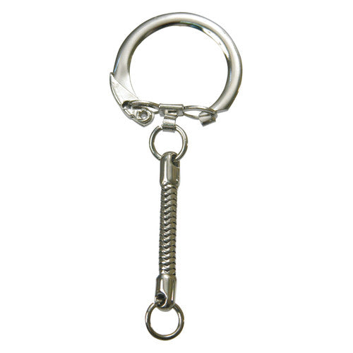 Zart Silver Round Key Chains Pack of 10