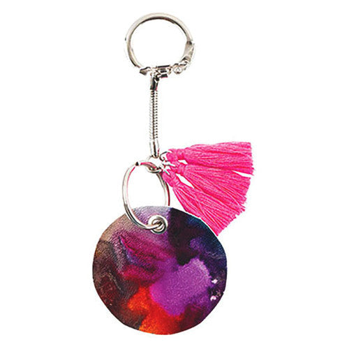 Zart Silver Round Key Chains Pack of 10