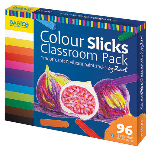 Zart Slicks Colour Classroom Pack of 96