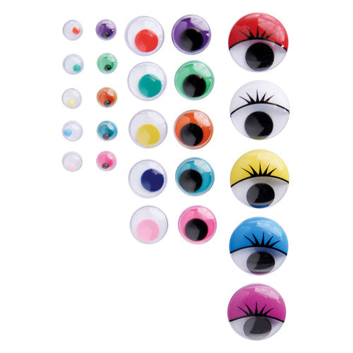 Zart Stackable Coloured Joggle Eyes Pack of 450