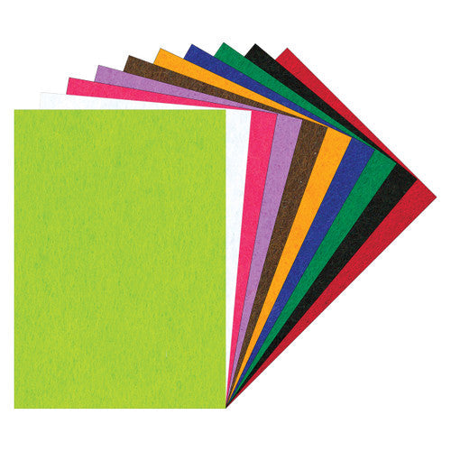 Zart Stiffened Felt A3 Pack of 10