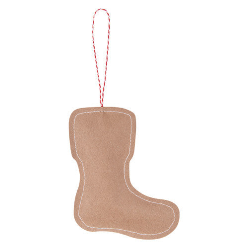 Zart Stitched Kraft Christmas Ornaments Pack of 10