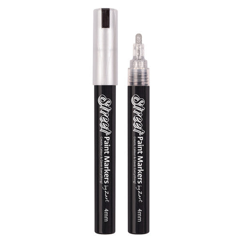 Zart Street Paint Markers Silver Pack of 12