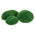 Zart Textured Poly Stones Mossy Pack of 8