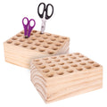 Zart Wooden Scissors Holder 30 Hole Storage Block