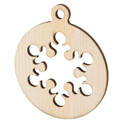 Zart Wooden Christmas Baubles Assorted Pack of 20