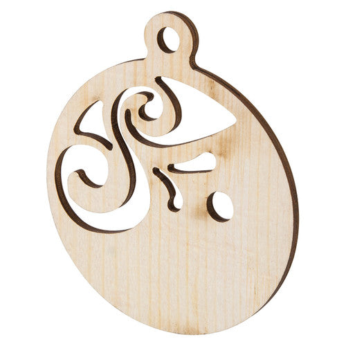 Zart Wooden Christmas Baubles Assorted Pack of 20