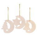 Zart Wooden Christmas Shapes Pack of 12