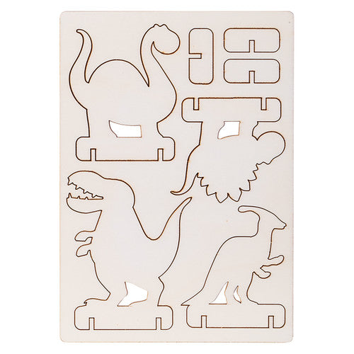 Zart Wooden Dinosaurs Pack of 8