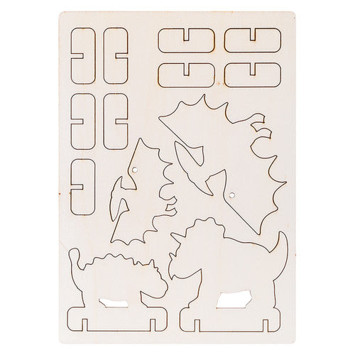 Zart Wooden Dinosaurs Pack of 8