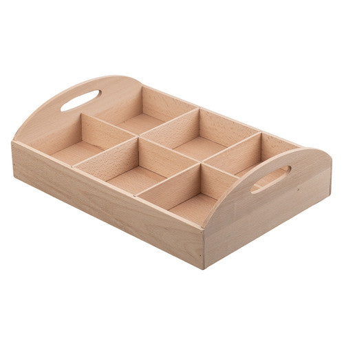 Zart Wooden Tray with Compartments