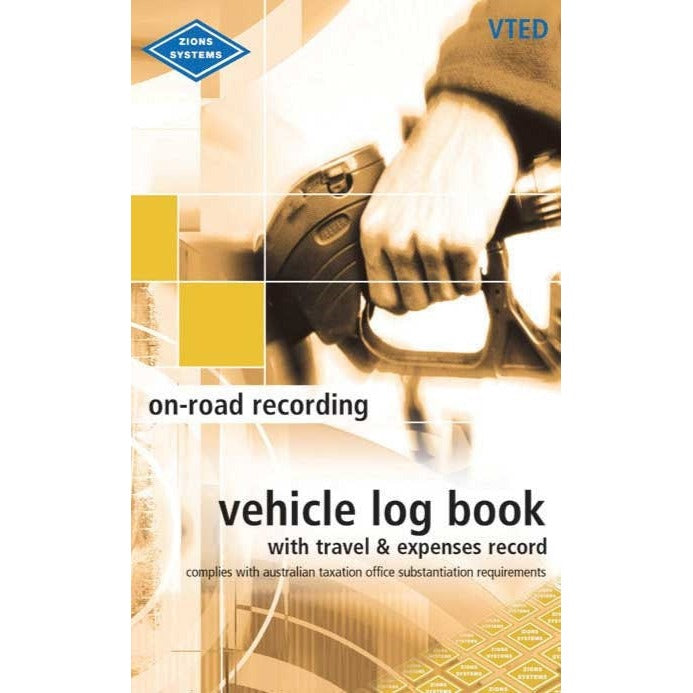 Zions Combined Vehicle Log Travel and Expenses Record Book