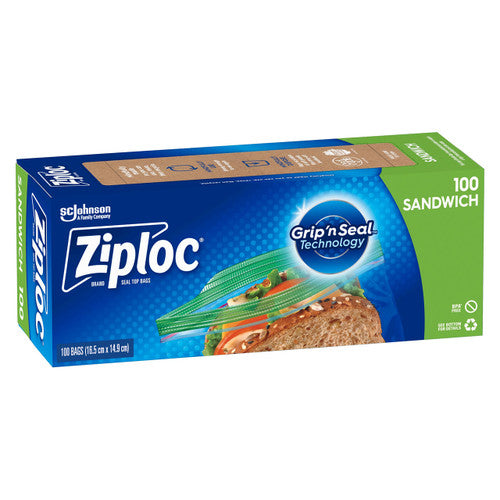 Ziploc Sandwich Bags Pack of 100 x 6