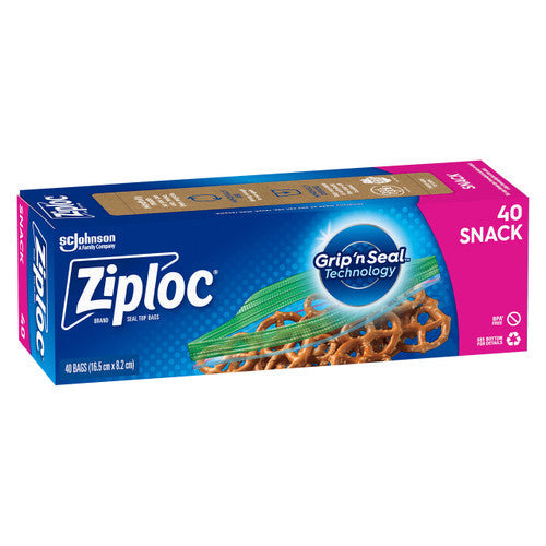 Ziploc Snack Bags Pack of 40 x 6