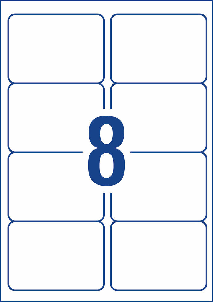 Avery White Weatherproof Shipping Labels L7070 80 Labels 8UP