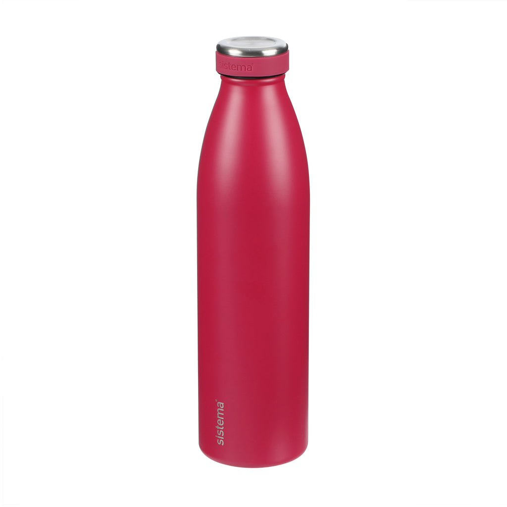 Sistema Stainless Steel Insulated Drink Bottle 750ml Assorted
