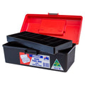 AeroCase Red and Black Plastic Tacklebox with Liftout Tray 15 x 29 x 11.5cm