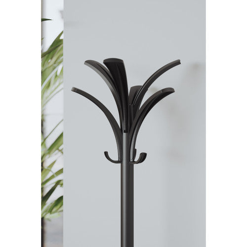 Alba Brio Coat Rack Black with Integral Umbrella Stand