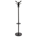Alba Brio Coat Rack Black with Integral Umbrella Stand