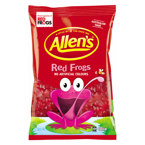 Allens Big Red Frogs Lollies 1.3kg Bag