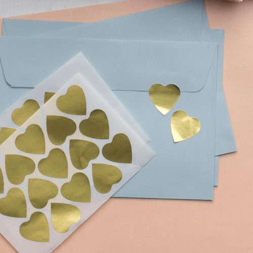 Avery Gold Medium Hearts Multi-Purpose Stickers 23mm Diameter 30 Pack