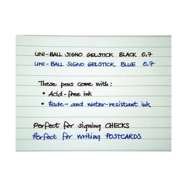Uni-Ball Signo Gelstick Rollerball Pen 0.7mm Assorted Wallet of 8
