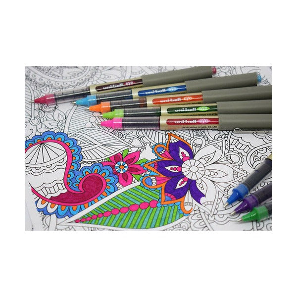 Uni-Ball Eye UB-157 Liquid Ink Rollerball Pen 0.7mm Black Box of 12