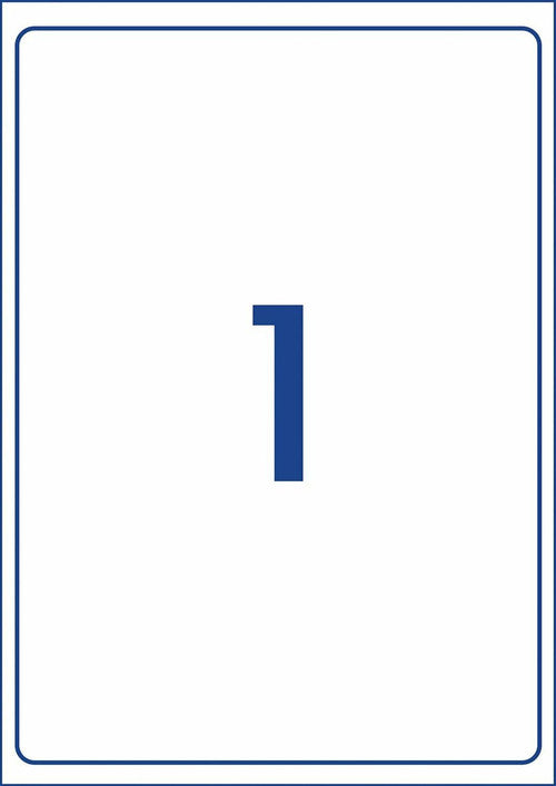Avery White Heavy Duty Labels L7067 199.6 x 289.1mm 1UP 25 Labels