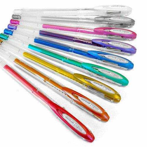 Uni Signo Noble Metal UM-120NM Gel Ink Pen 0.8mm Violet Box of 12
