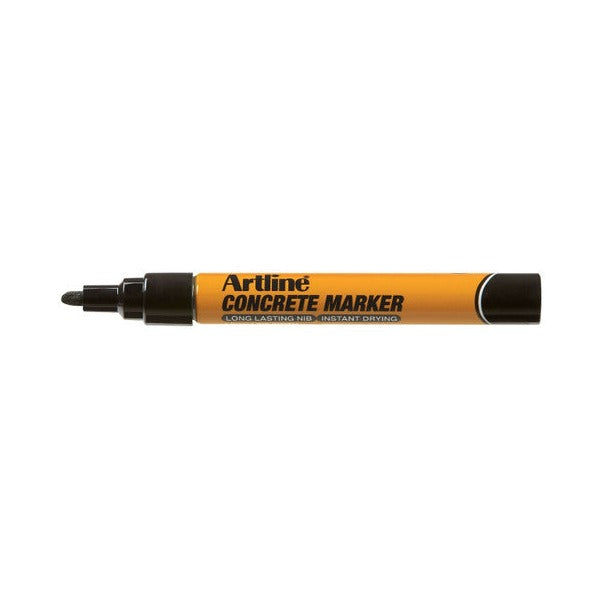 Artline Concrete Permanent Marker Black Hangsell Box of 12
