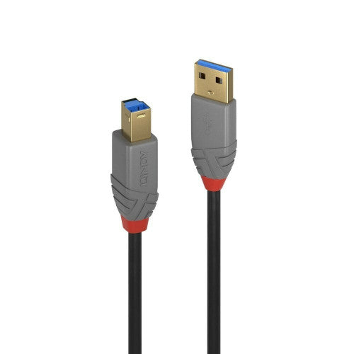 Lindy 5m USB 3.0 Type A to B Cable Anthra Line