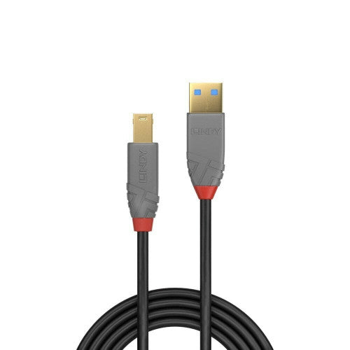 Lindy 5m USB 3.0 Type A to B Cable Anthra Line