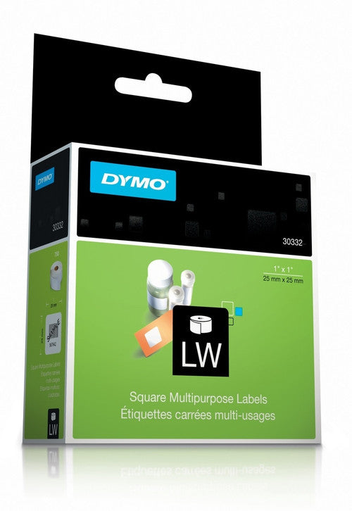 Dymo LabelWriter Square Multi Purpose Labels 25 x 25mm Single Roll 750 Labels