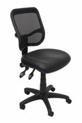 Rapidline EM300 Medium Mesh Back Operator Chair Black PU