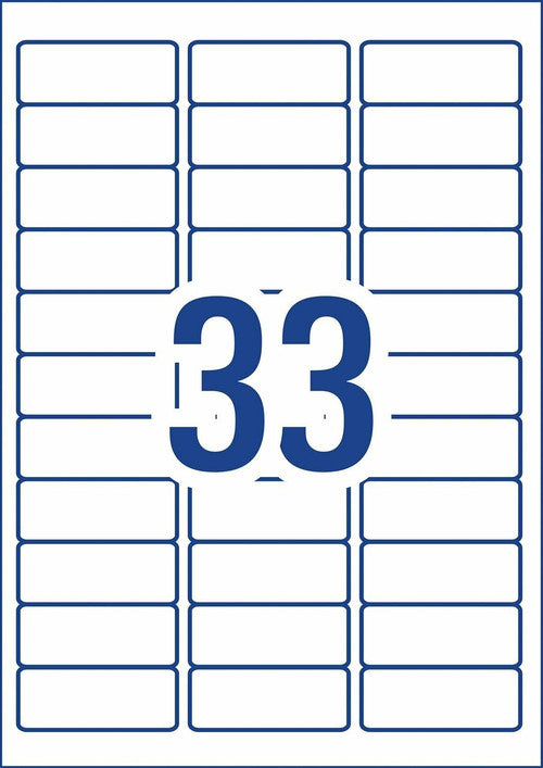 Avery Removable Multi-purpose Labels L7157REV 64 x 24.3mm 33UP Pack 825