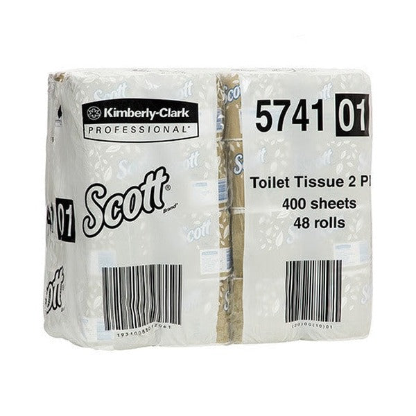 Scott Toilet Tissue White 2 Ply 400 Sheets Box of 48