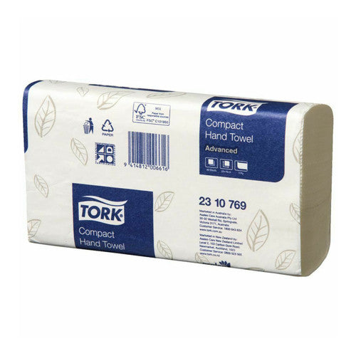 Tork Compact Hand Towel 1 Ply Advanced White Carton of 24 x 90 Sheets