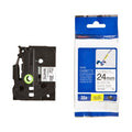Brother TZe-FX251 Flexible ID Label Tape 24mm Black on White