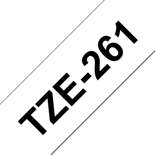 Brother TZe-261 Laminated Label Tape 36mm Black on White