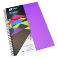 Quill Visual Art Diary PP 110gsm A4 120 Pages Dark Purple Pack of 5