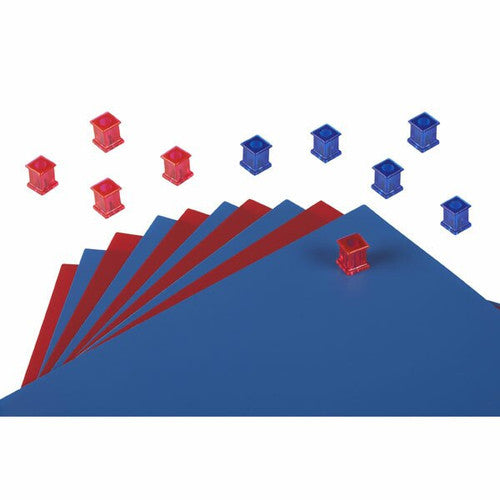 Quartet Extra Strong Magnet Squares Blue and Red Pack of 10
