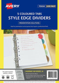 Avery Style Edge Insertable Dividers 5 Tab L7440-5