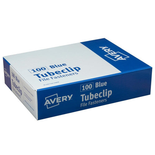 Avery Blue Tubeclip File Fastener 3 Piece Set 100 Pack