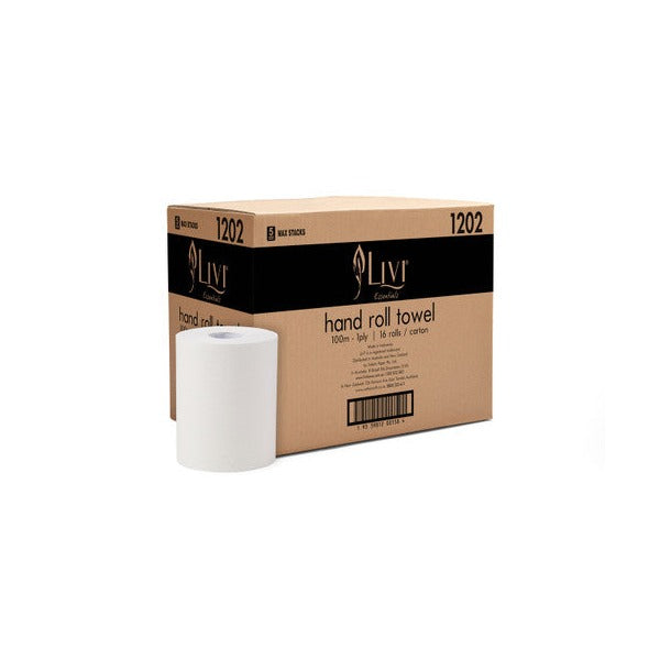Livi 1202 Essentials Roll Towel 1 Ply 100m Carton 16