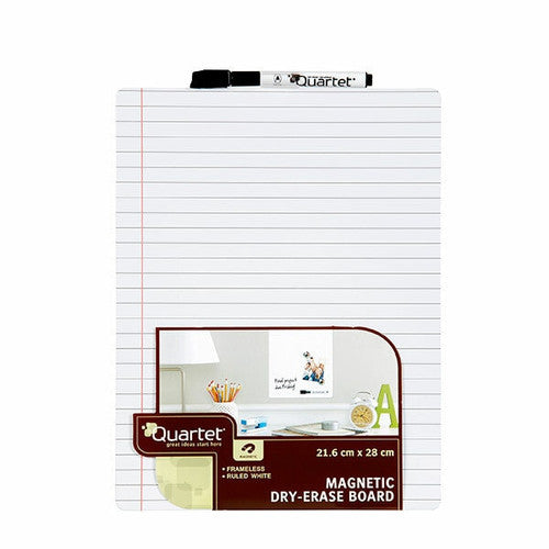 Quartet Magnetic Tile Ruled Whiteboard 216 x 280mm White