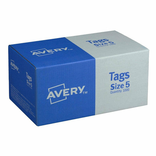 Avery Shipping Tag Size 5 Buff 120 x 60mm Box 100