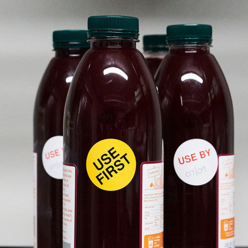 Avery Use First Stock Rotation Labels 40mm Round, 500 Per Roll