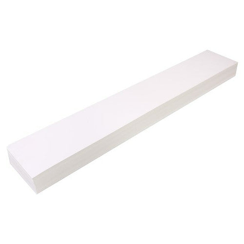 Quill Sentence Card Strips Blank 300gsm 600 x 100mm White Pack of 100