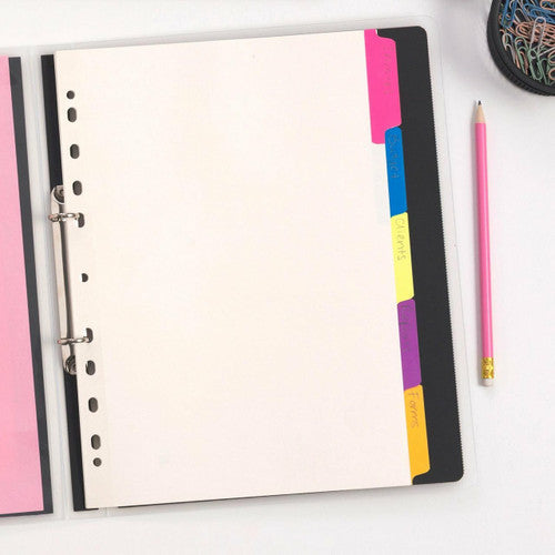 Avery Multi-Coloured Rewritable Index Dividers 5 Tab